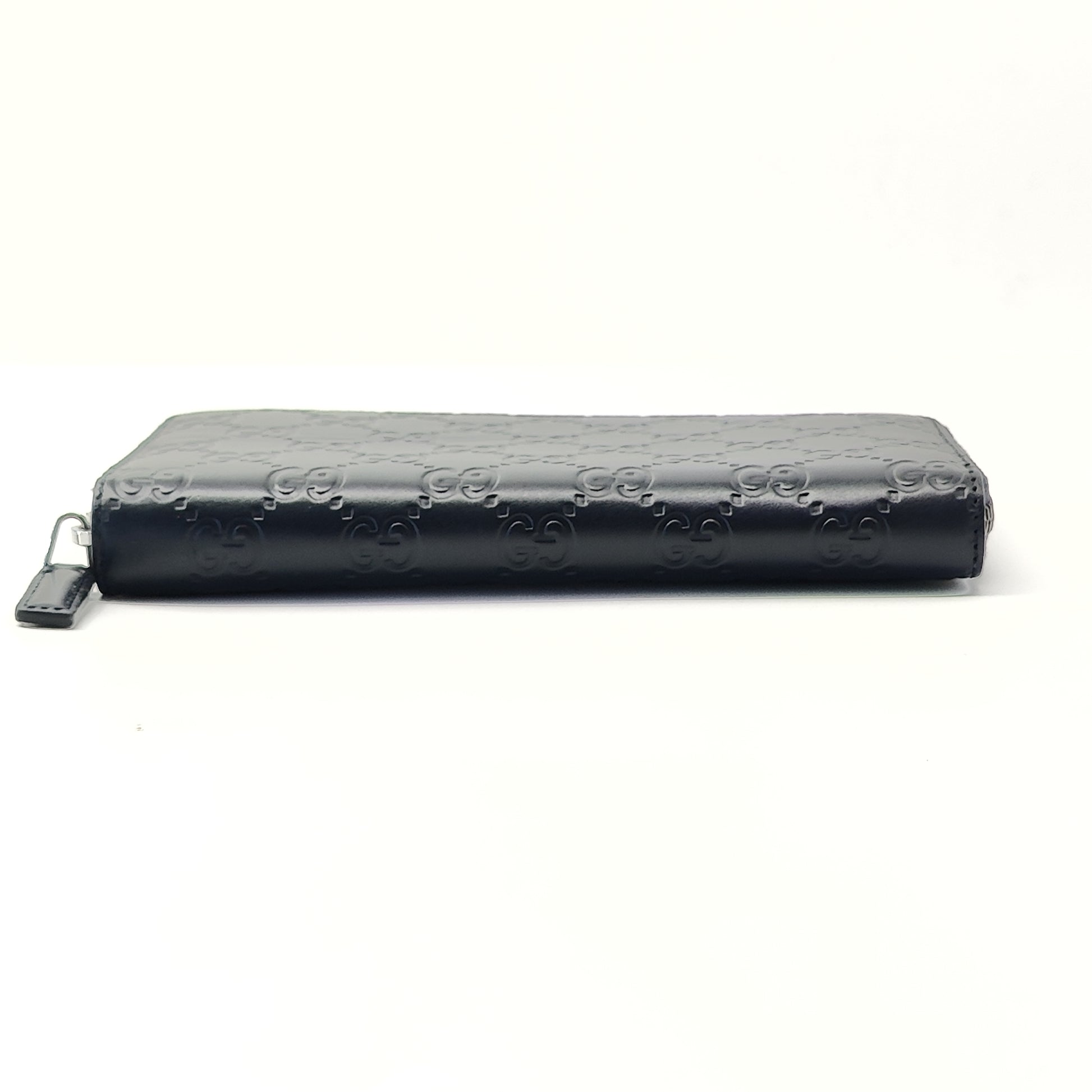 Guccissima Signature Dorian Zip Around Wallet Black