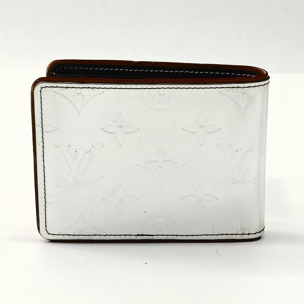 Slender Wallet Monogram Mirror Coated Canvas