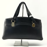 Vitello Palmellato Lux Large Arli Top Handle Bag Black