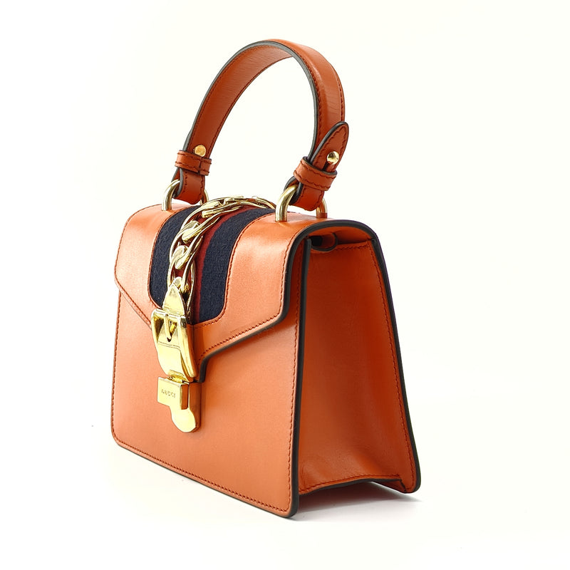 Sylvie Top Handle Bag Leather Mini