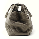 Lambskin Quilted Large Chanel 7 Tote Taupe