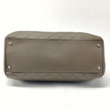 Lambskin Quilted Large Chanel 7 Tote Taupe