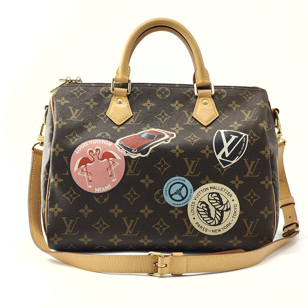 Speedy Bandouliere Bag My World Tour Monogram Canvas 30