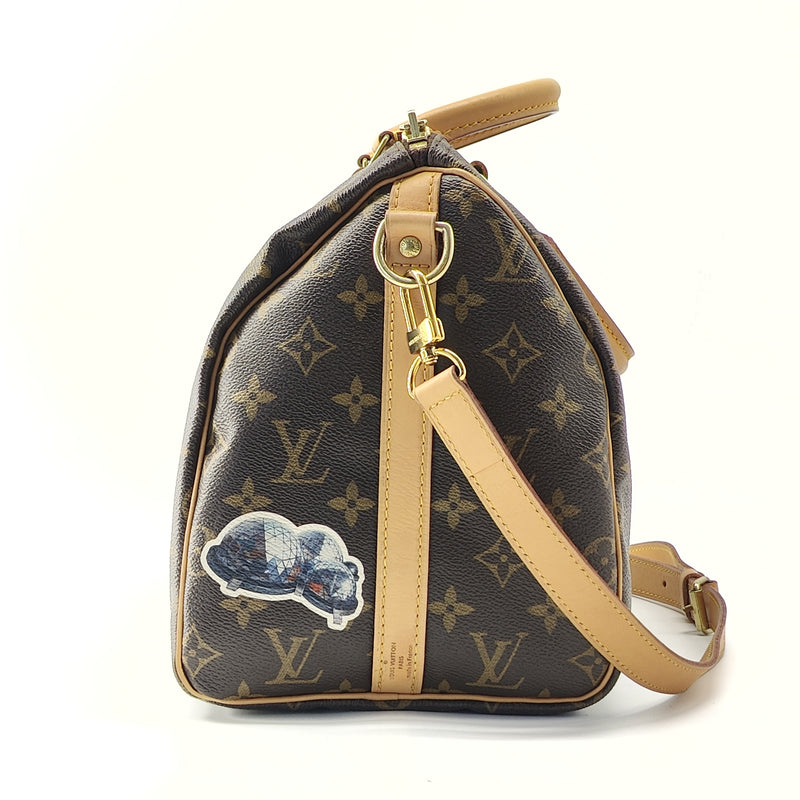 Speedy Bandouliere Bag My World Tour Monogram Canvas 30