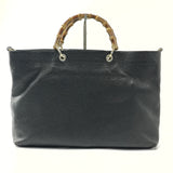 Bamboo Shopper Tote Leather Large