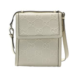 Flap Crossbody Bag GG Embossed Perforated Leather Small