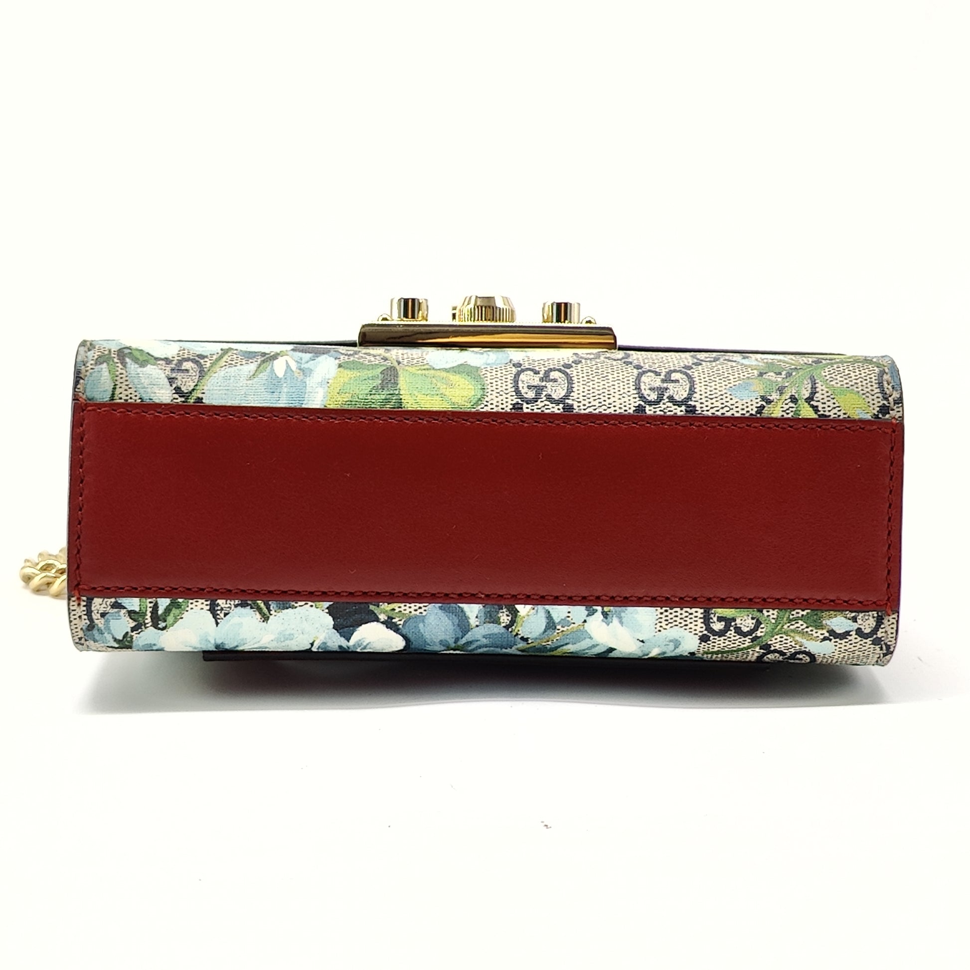 GG Supreme Monogram Blooms Small Padlock