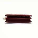 Patent Cannage Mini Lady Dior Wallet Cherry Red