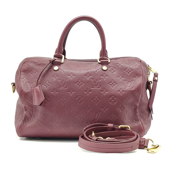 Speedy Bandouliere Bag Monogram Empreinte Leather 30