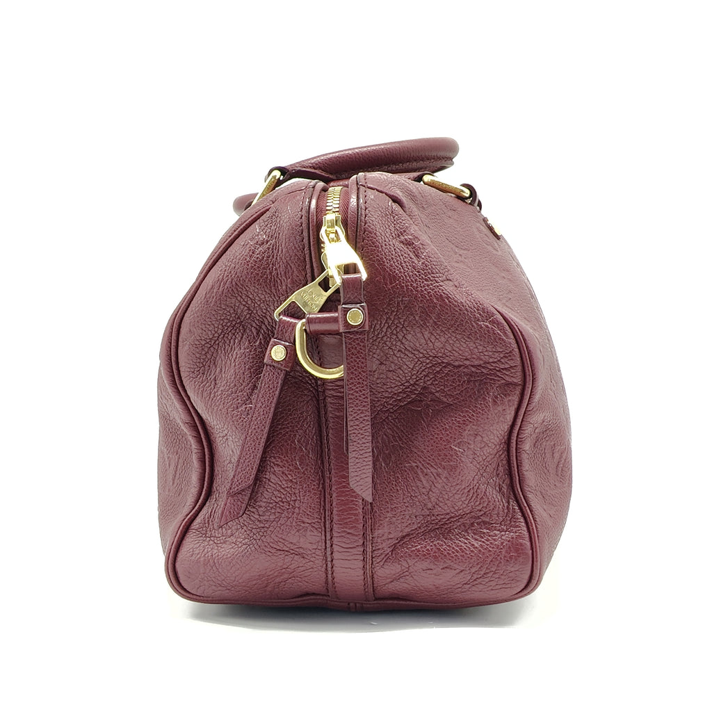 Speedy Bandouliere Bag Monogram Empreinte Leather 30