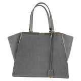 Grey Leather Large 3Jours Tote