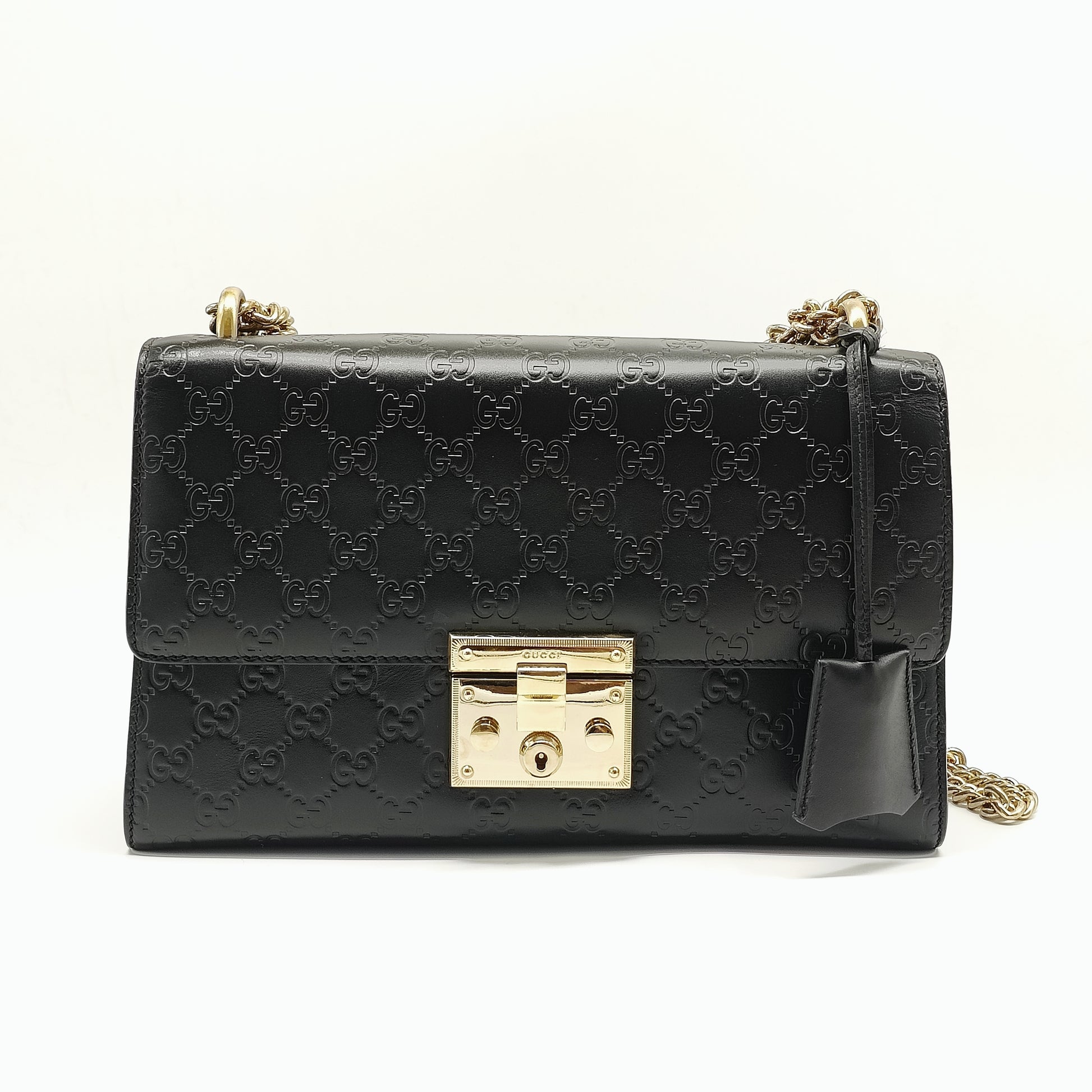 Padlock Shoulder Bag Guccissima Leather