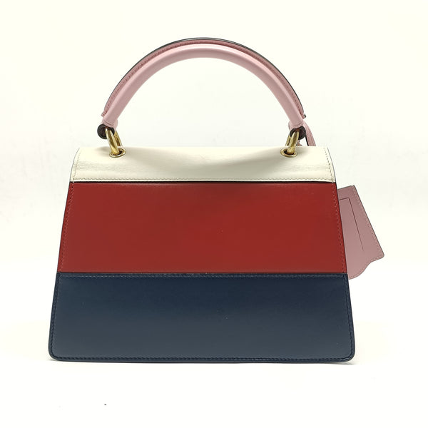 Queen Margaret Top Handle Bag Colorblock Leather