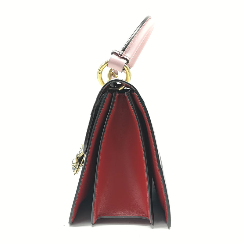 Queen Margaret Top Handle Bag Colorblock Leather