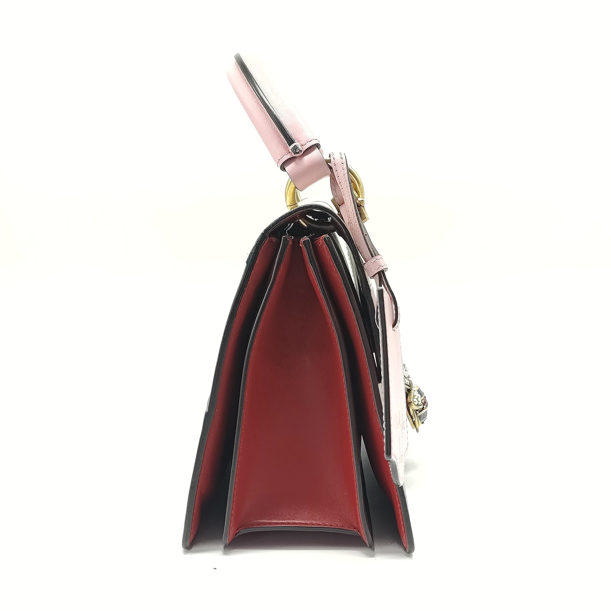 Queen Margaret Top Handle Bag Colorblock Leather