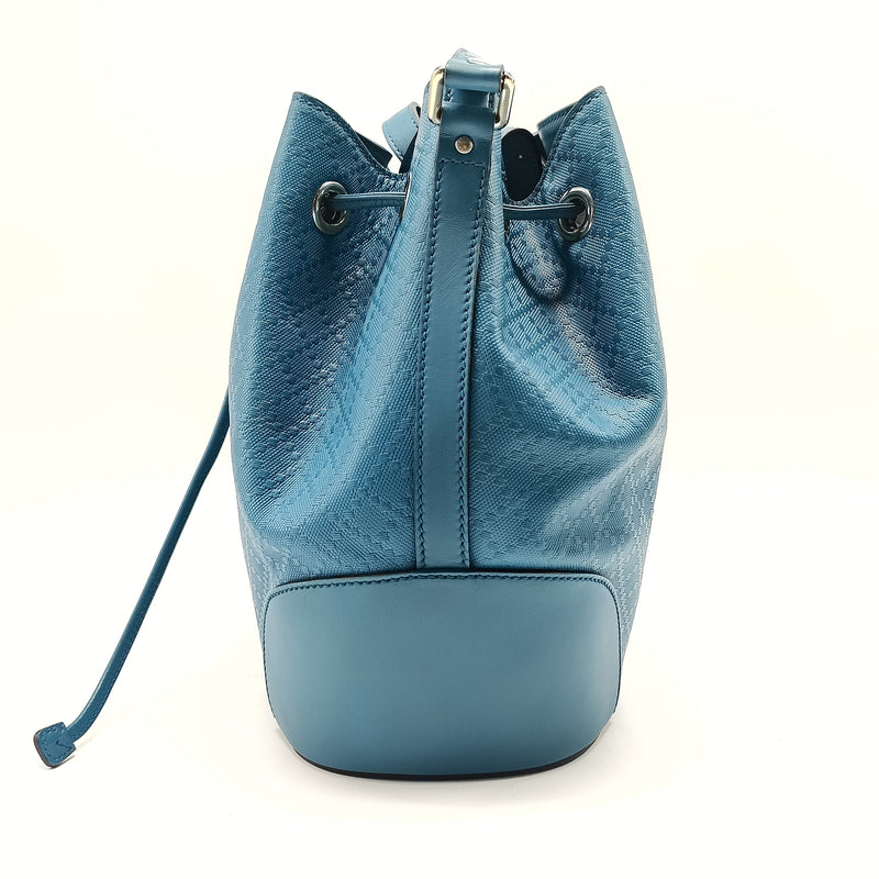 Bright Bucket Bag Diamante Leather Large