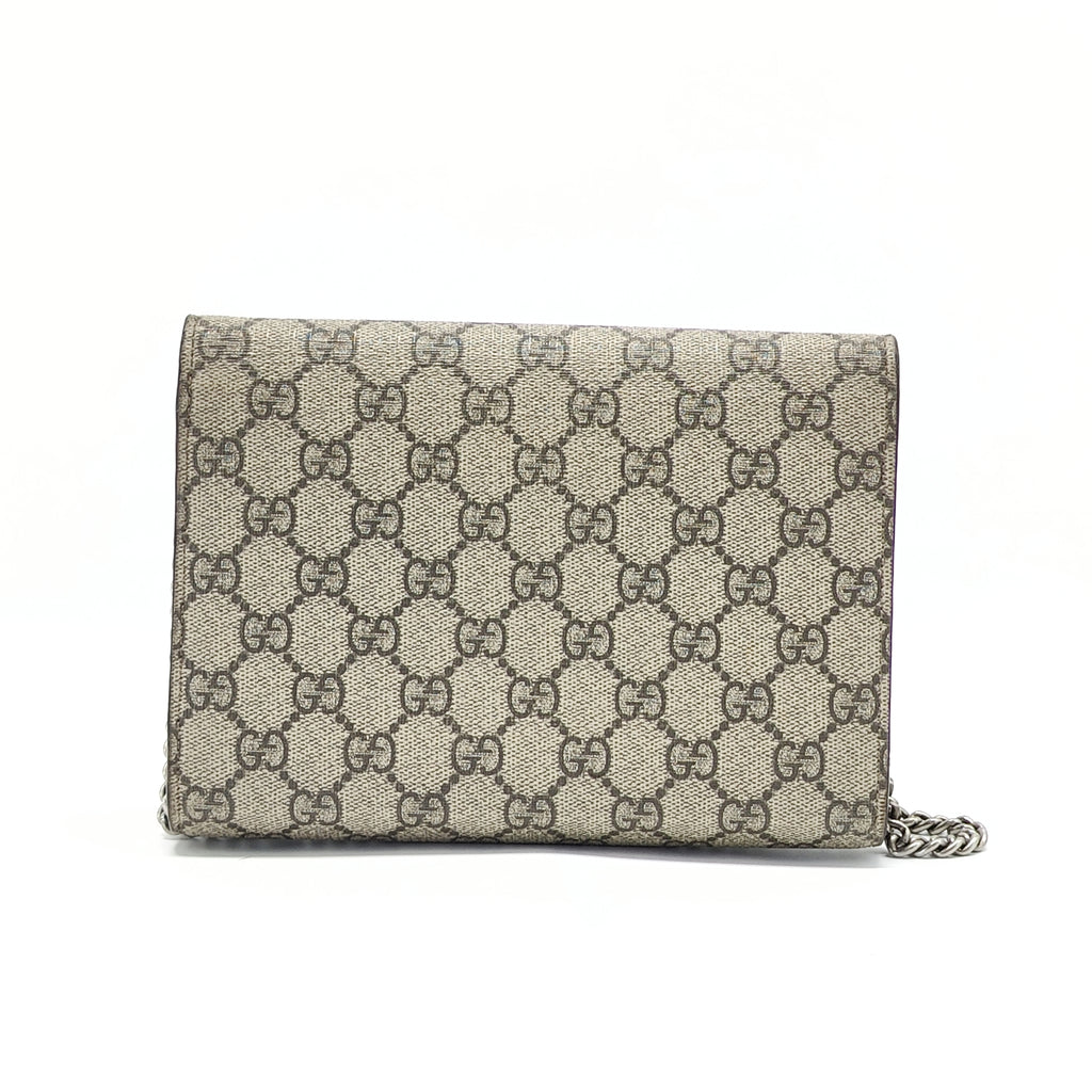 Gucci Mini GG Supreme Dionysus Wallet On Chain - Neu