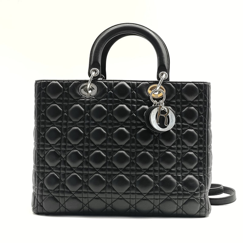 Lady Dior Bag Cannage Quilt Lambskin Large