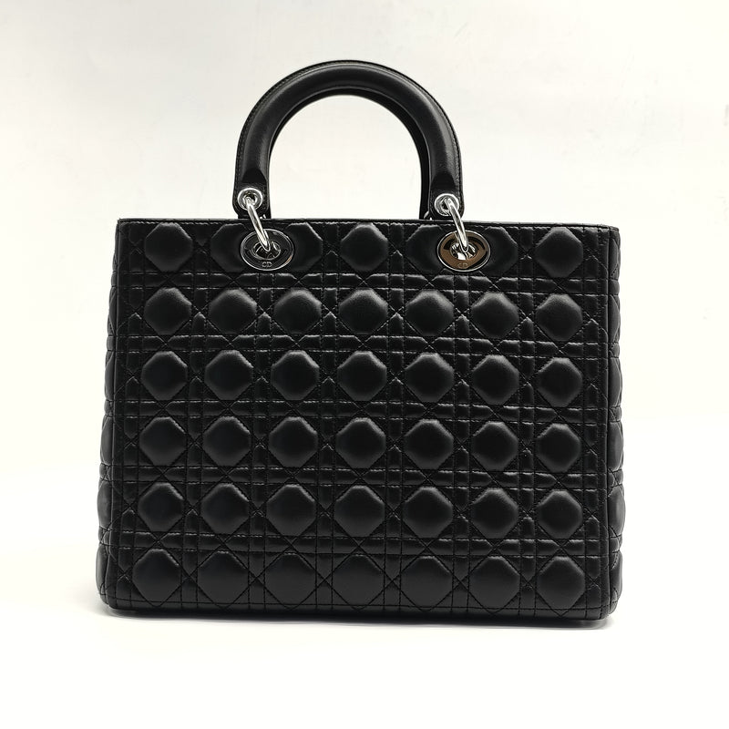 Lady Dior Bag Cannage Quilt Lambskin Large