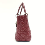 Lady Dior Bag Cannage Quilt Lambskin Medium