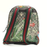 Zip Pocket Backpack Tian Print GG Coated Canvas