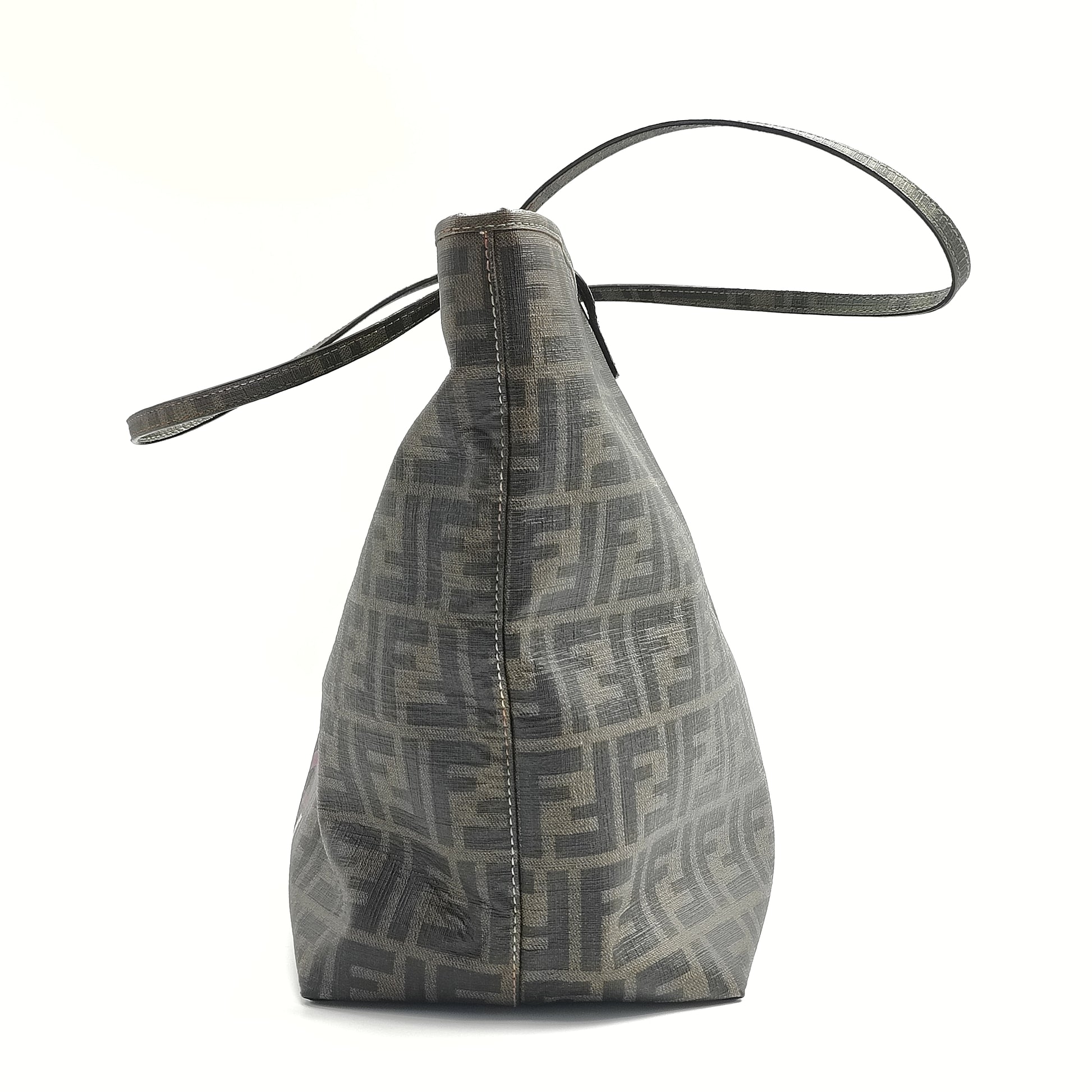 Roll Tote Printed Zucca Coated Canvas Medium