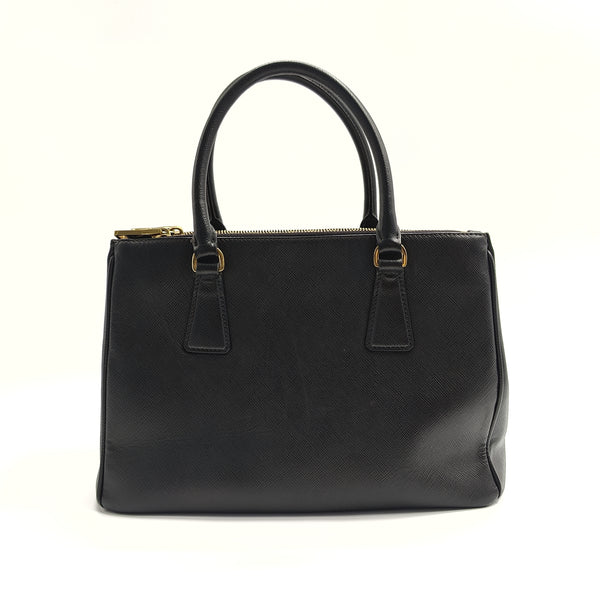 Double Zip Lux Tote Saffiano Leather