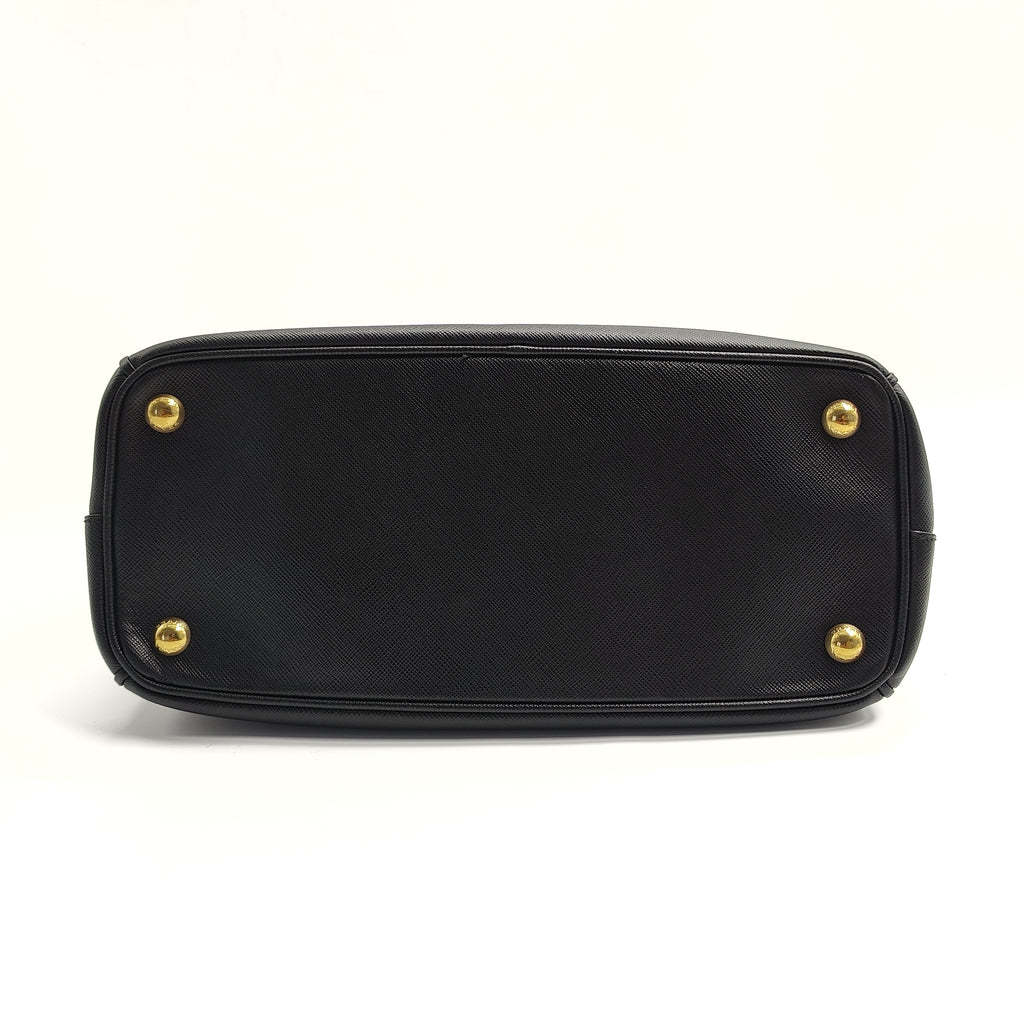 Double Zip Lux Tote Saffiano Leather