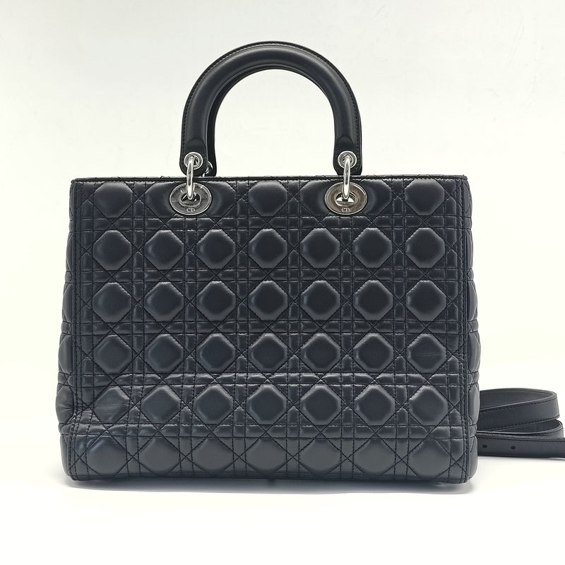 Vintage Lady Dior Bag Cannage Quilt Lambskin Large