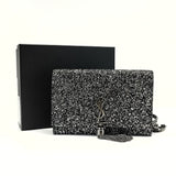 Classic Monogram Tassel Chain Wallet Glitter