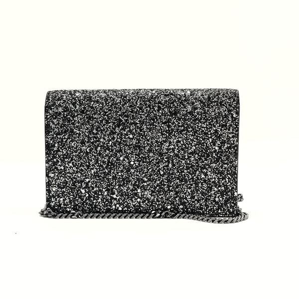 Classic Monogram Tassel Chain Wallet Glitter