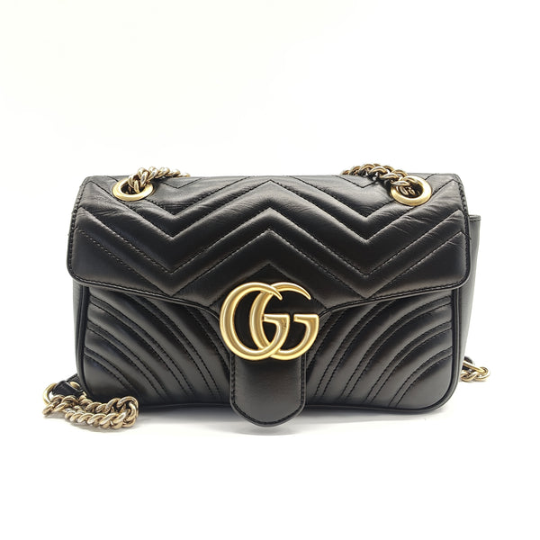 GG Marmont Flap Bag Matelasse Leather