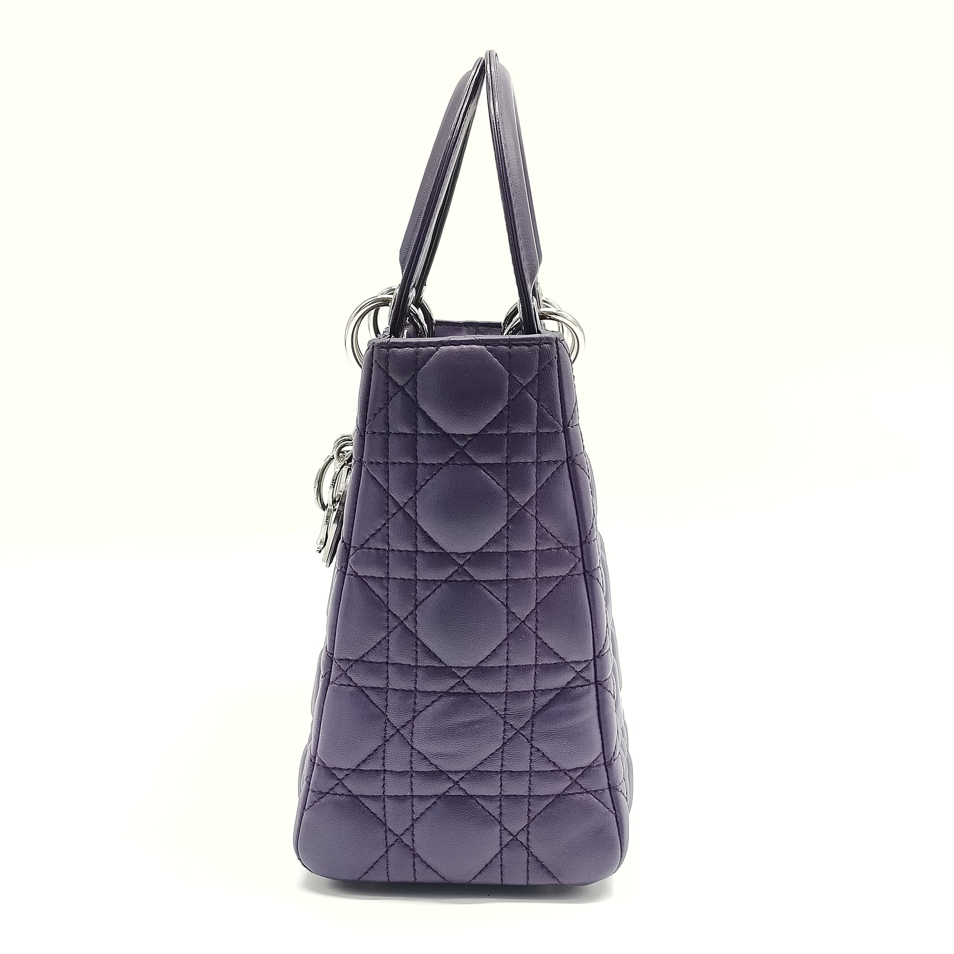 Lady Dior Bag Cannage Quilt Lambskin Medium