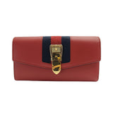 Sylvie Red Leather Continental Wallet