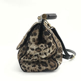 Miss Sicily Bag Leopard Print Leather Large