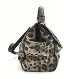 Miss Sicily Bag Leopard Print Leather Large