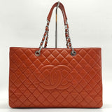 Grand Shopping Tote Quilted Caviar XL