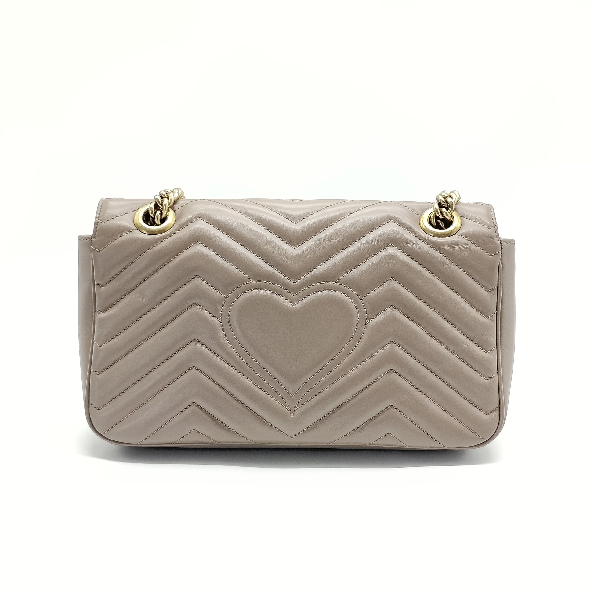 Calfskin Matelasse Small GG Marmont Shoulder Bag Porcelain Rose