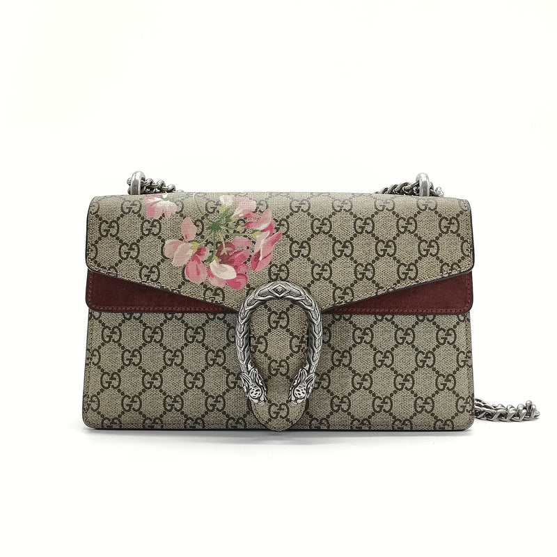 Dionysus Bag Blooms Print GG Coated Canvas