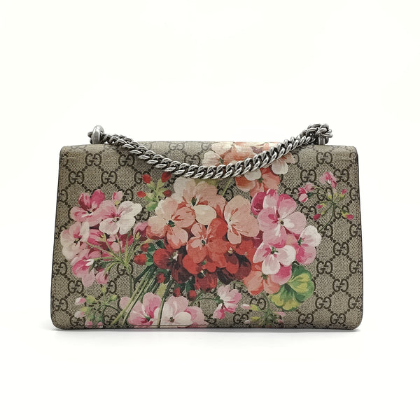 Dionysus Bag Blooms Print GG Coated Canvas