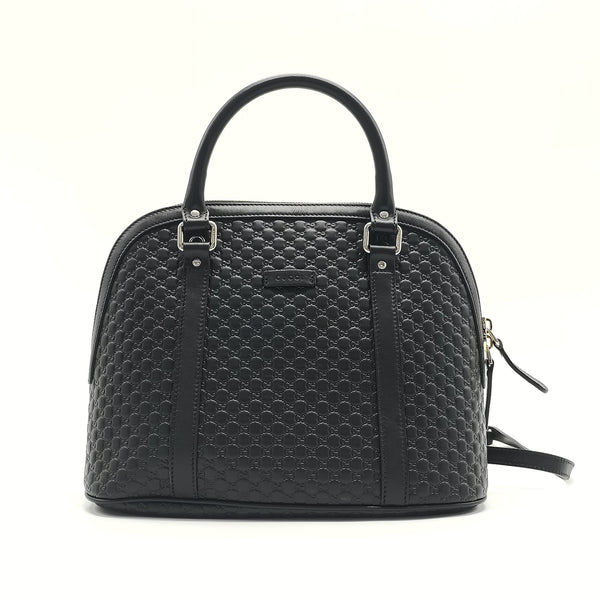 Convertible Dome Satchel  Microguccissima Leather