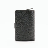 CC French Wallet Camellia Lambskin Small