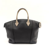 Soft Lockit Handbag Leather with Python