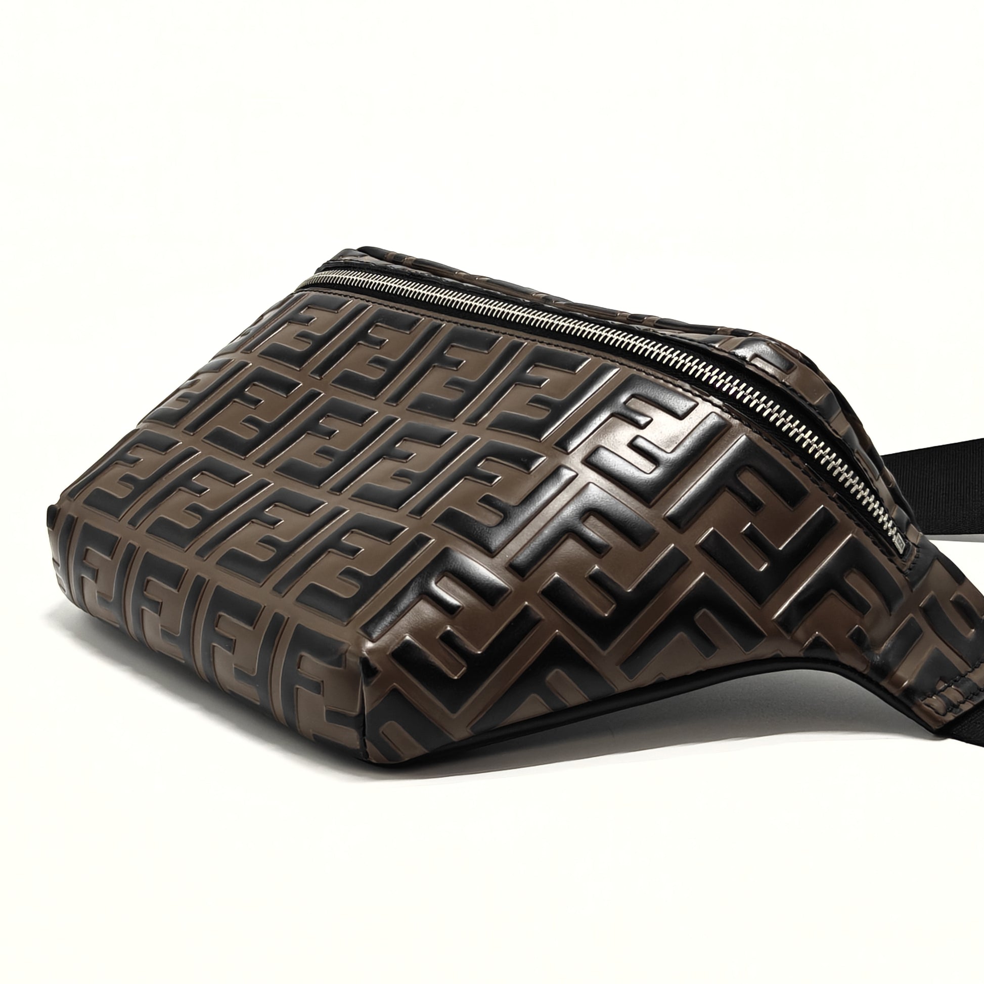 Vitello Waist Bag Zucca Coated Canvas Twins