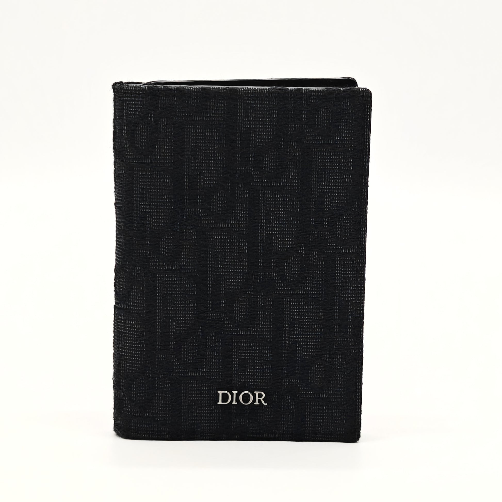 Oblique Bi-Fold Card Holder Black For Gisel