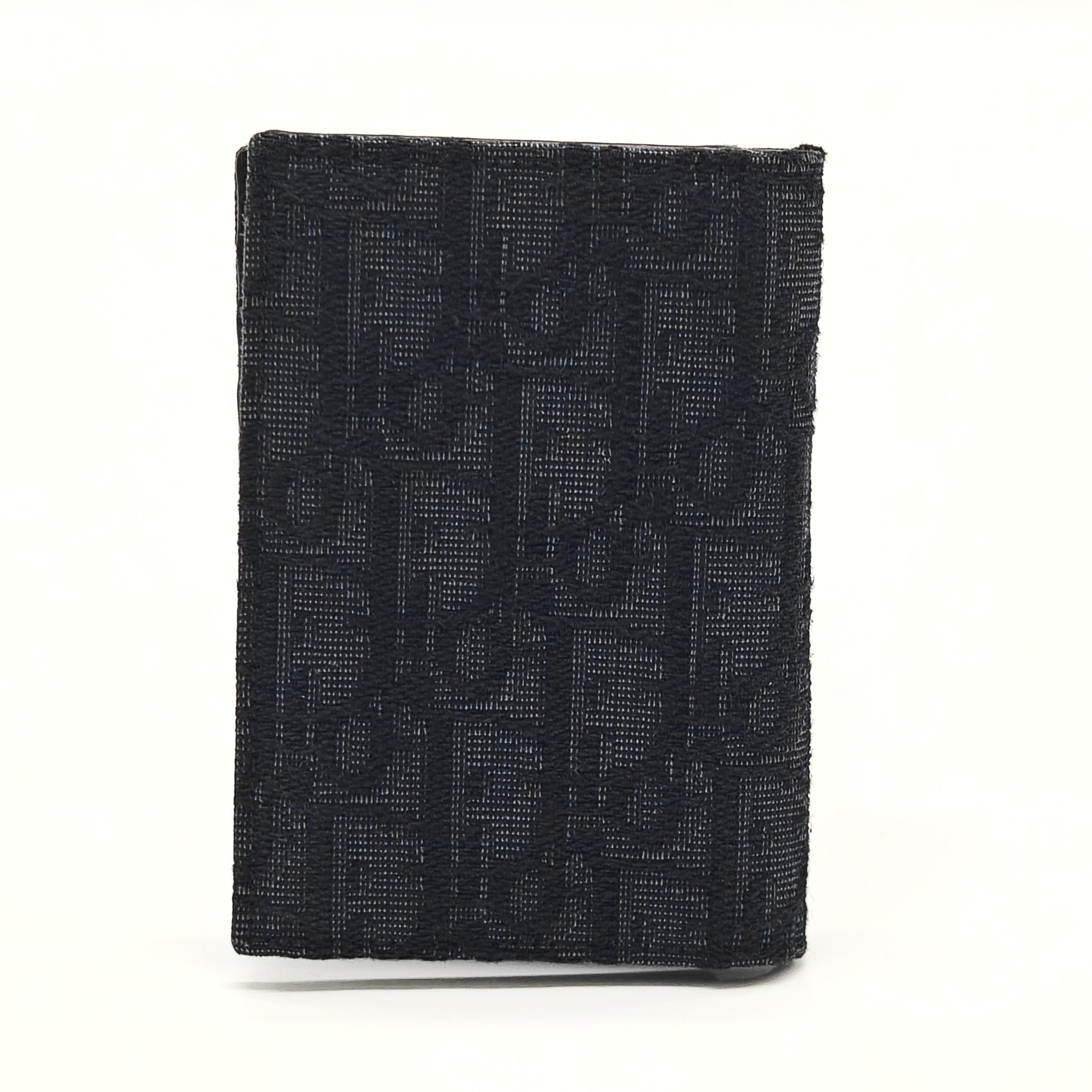 Oblique Bi-Fold Card Holder Black For Gisel