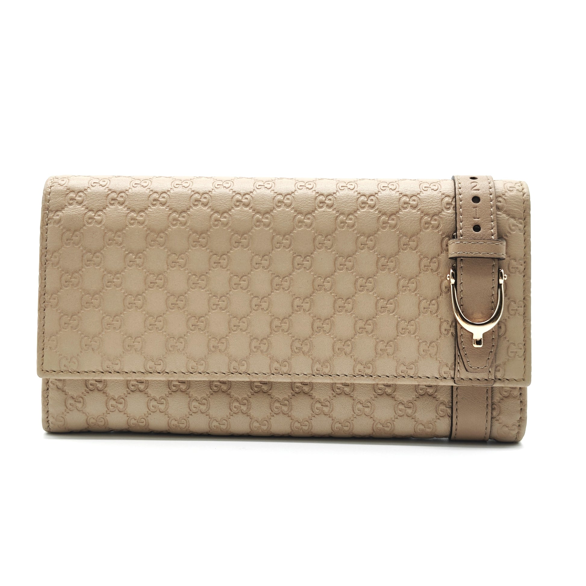 Microguccissima Pattern Leather Continental Wallet Gisel