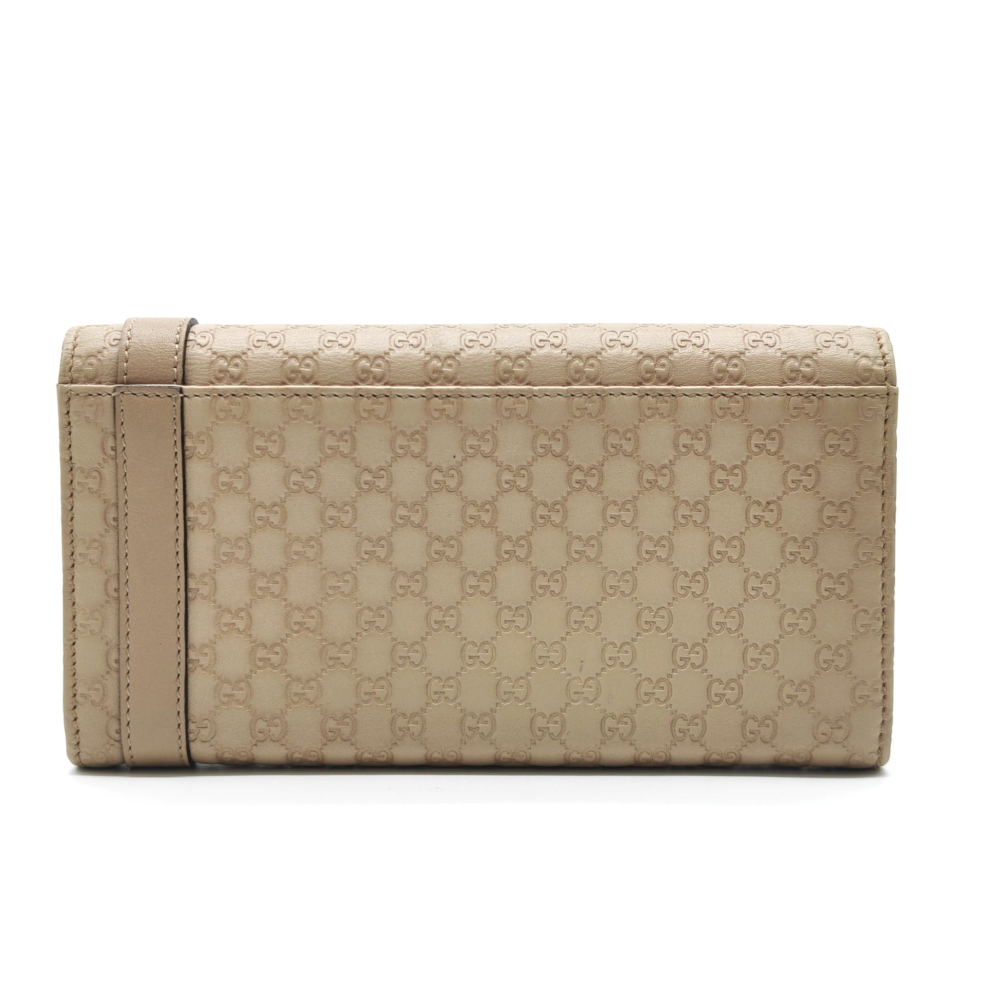 Microguccissima Pattern Leather Continental Wallet Gisel
