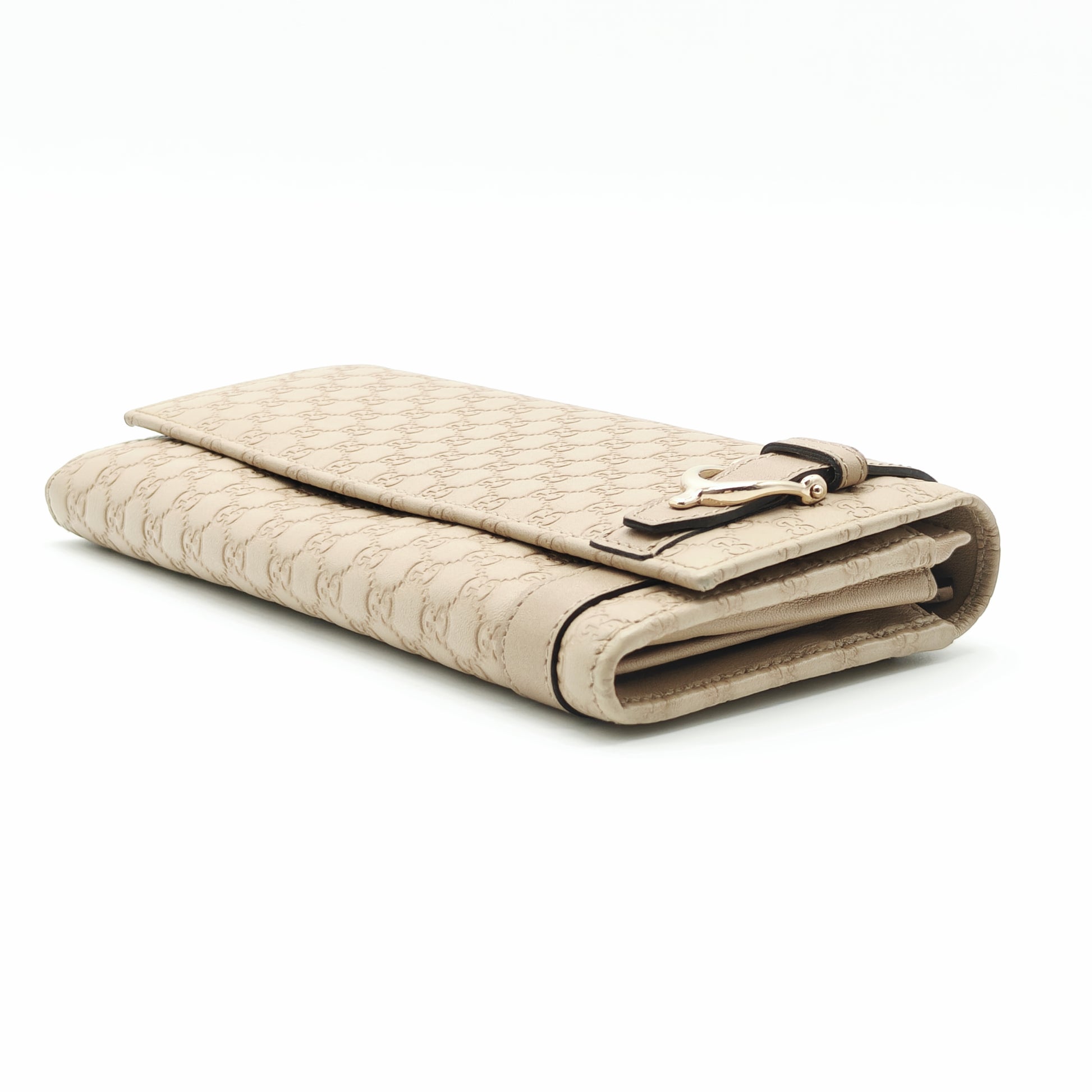 Microguccissima Pattern Leather Continental Wallet Gisel