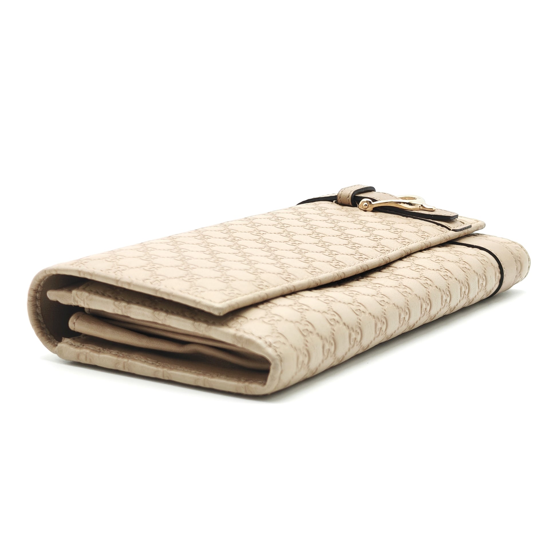 Microguccissima Pattern Leather Continental Wallet Gisel